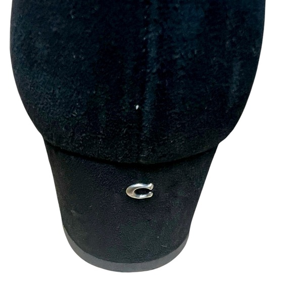 Coach Cassandra bootie in excellent condition black suede size 9.5 women’s - Picture 7 of 12